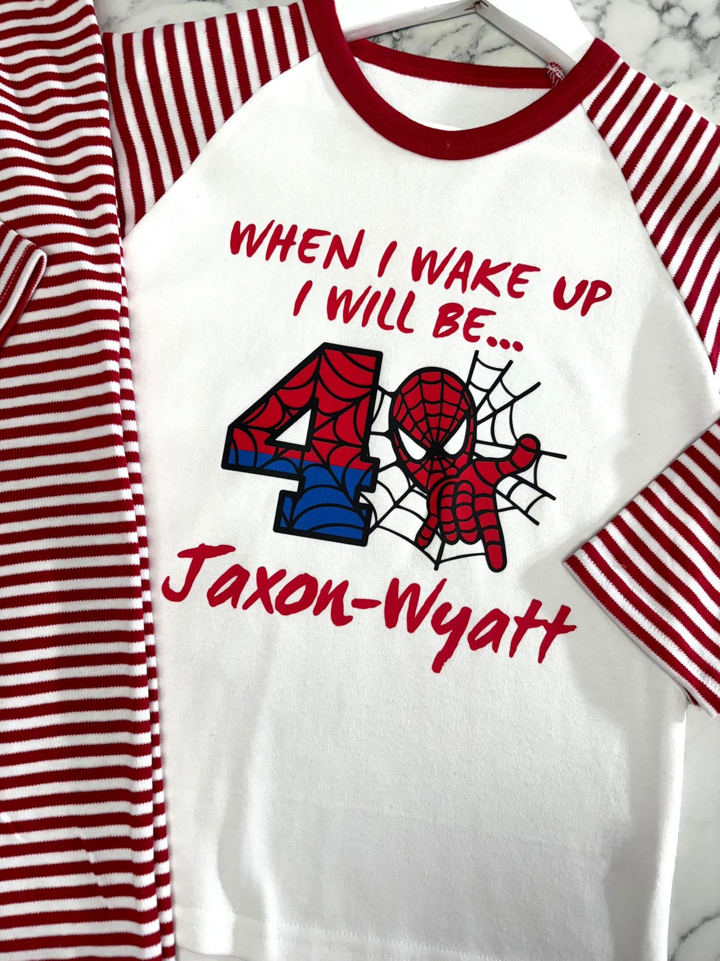 When I wake up Spiderman Pyjamas