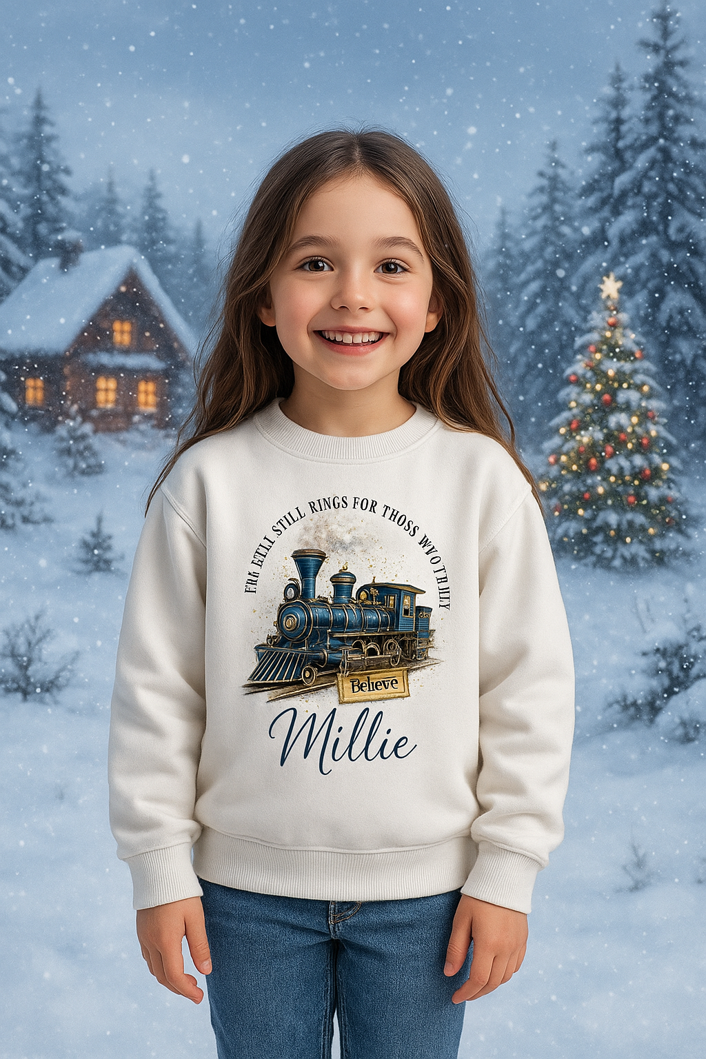 Personalised The Polar Express Sweater