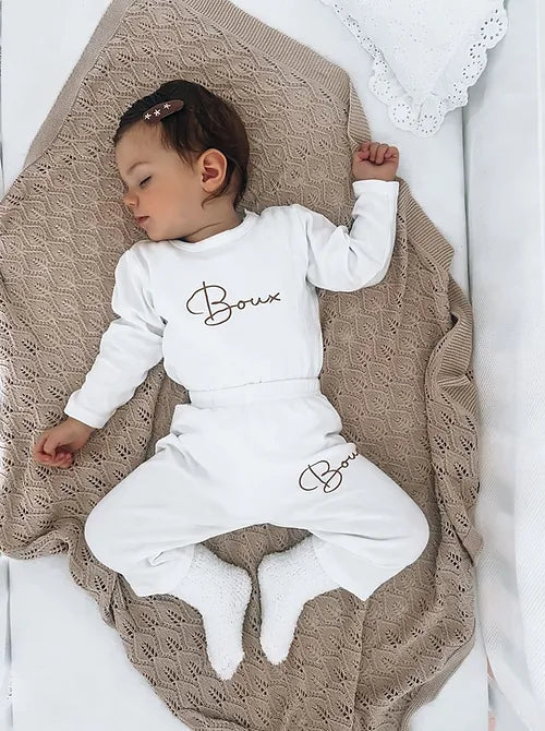 White Baby Loungewear Set