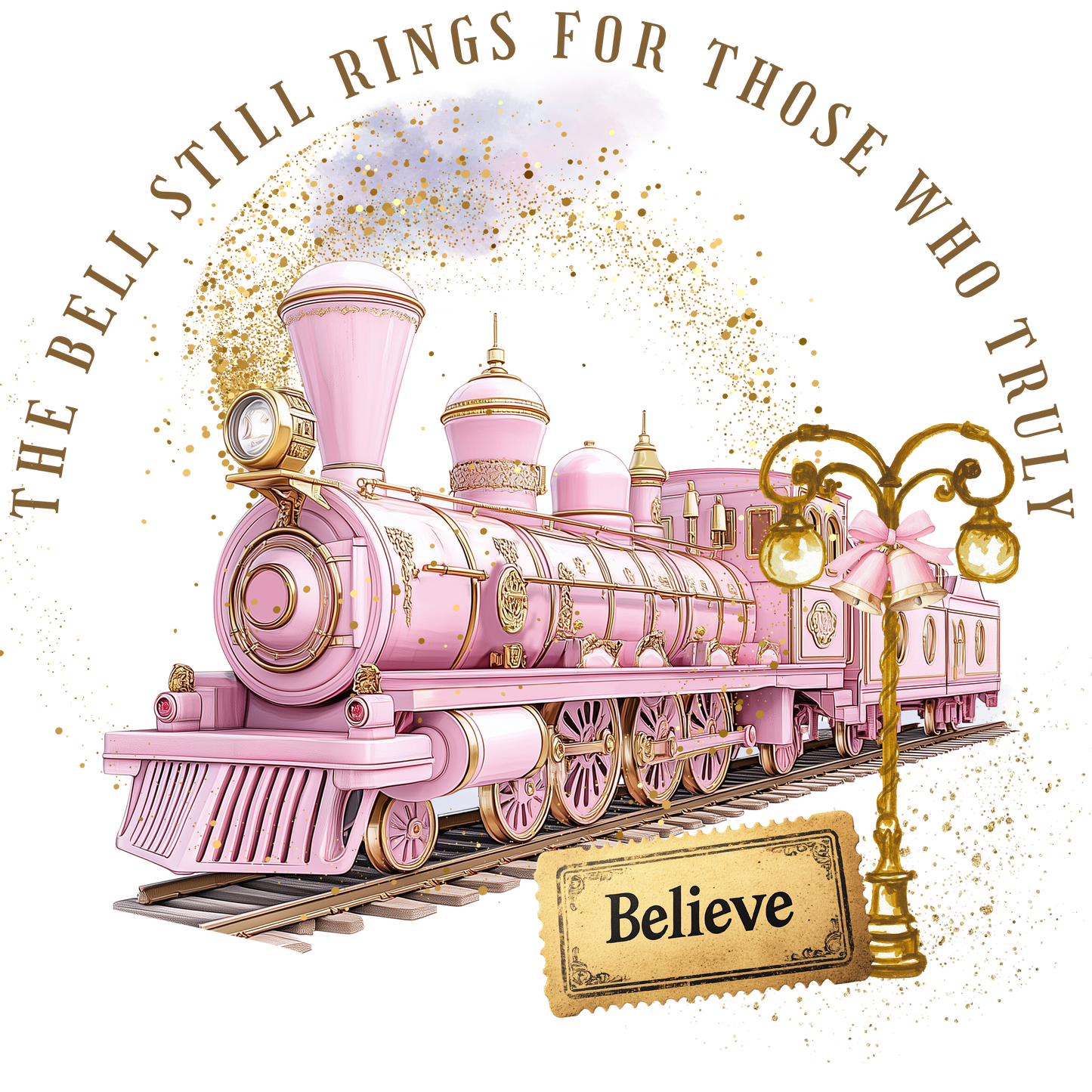 Personalised The Polar Express Pyjamas - Pink