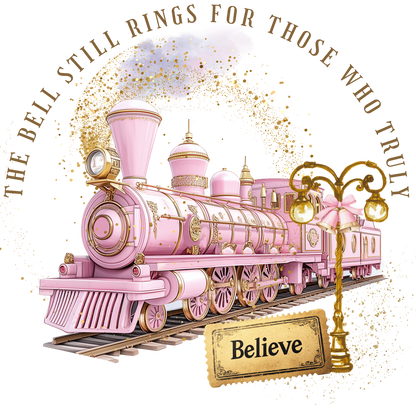Personalised The Polar Express Pyjamas - Pink