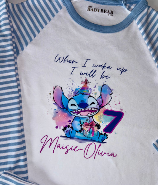 When I wake up Lilo and Stitch Pyjamas