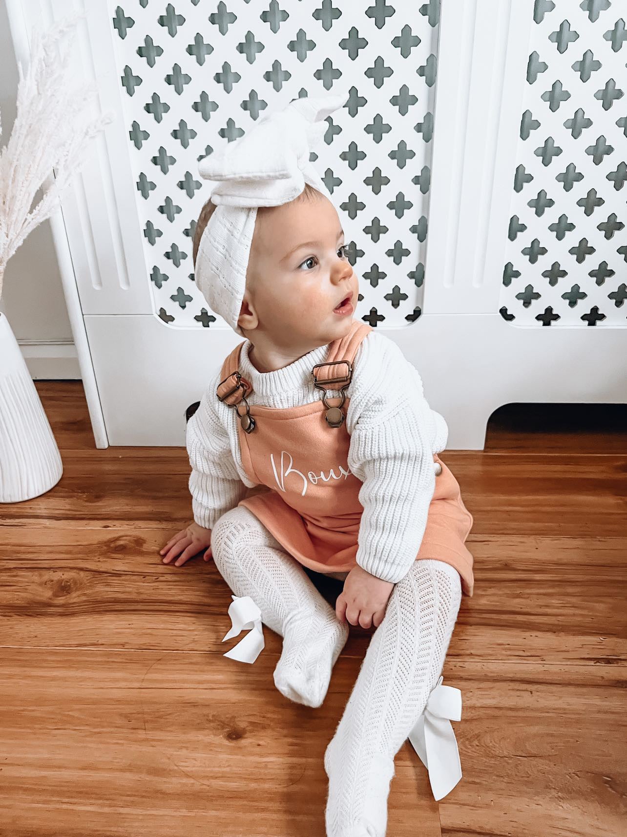 Personalised Pink Dungaree Dress