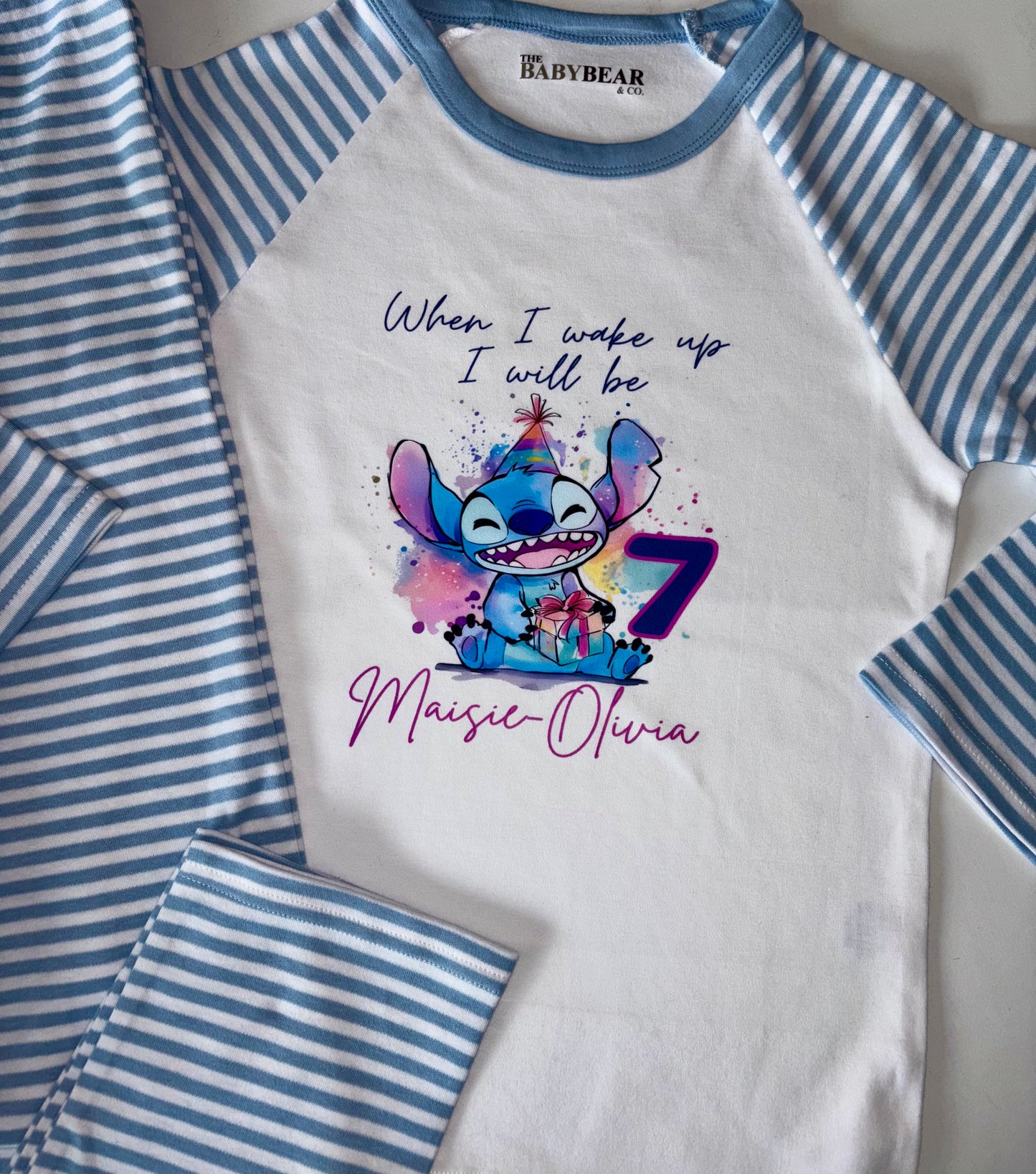 When I wake up Lilo and Stitch Pyjamas