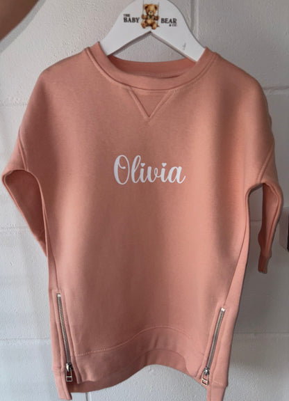 Personalised Fleece Jumper Dress