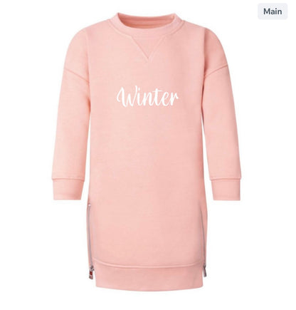 Personalised Fleece Jumper Dress