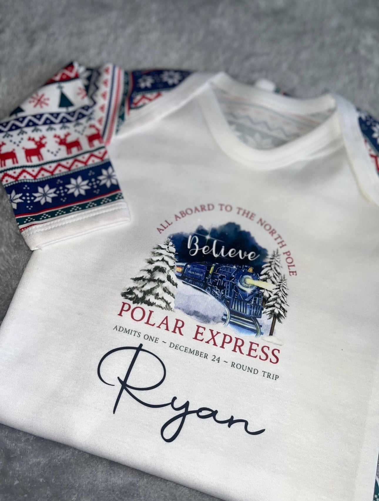 CLEARANCE Personalised The Polar Express Pyjamas
