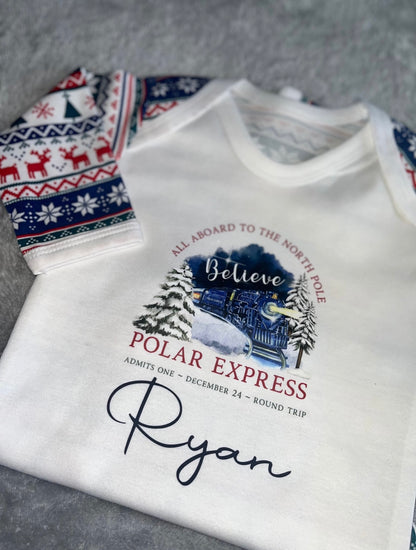 CLEARANCE Personalised The Polar Express Pyjamas