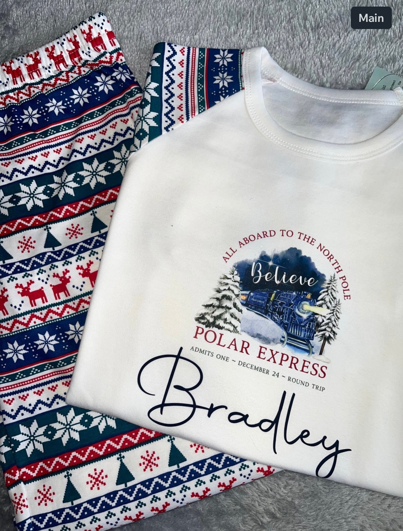 CLEARANCE Personalised The Polar Express Pyjamas