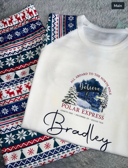 CLEARANCE Personalised The Polar Express Pyjamas