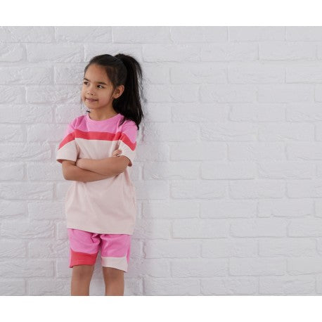 Personalised Colour Block T-Shirt & Shorts Set