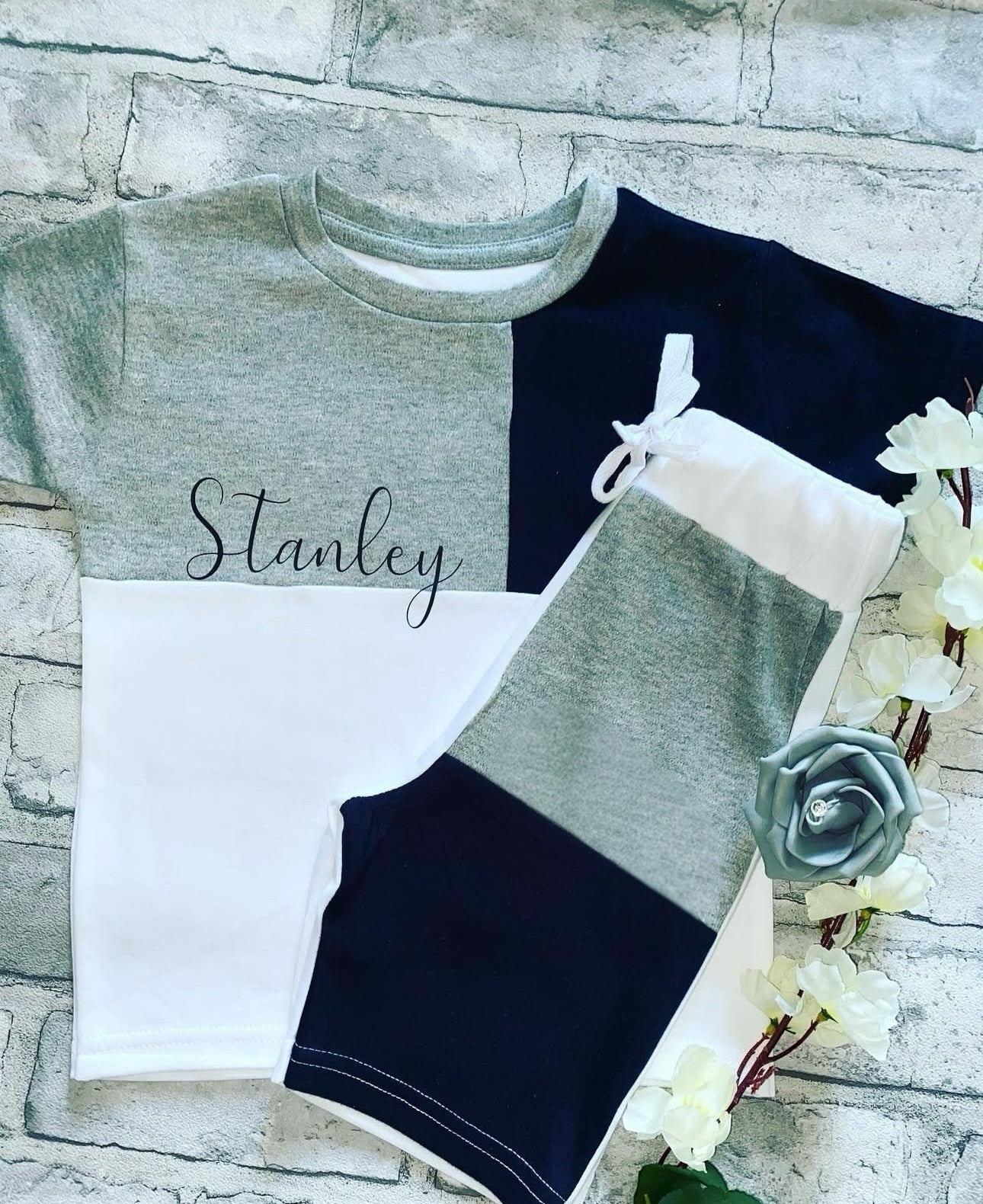 Personalised Panel T-Shirt & Short Set