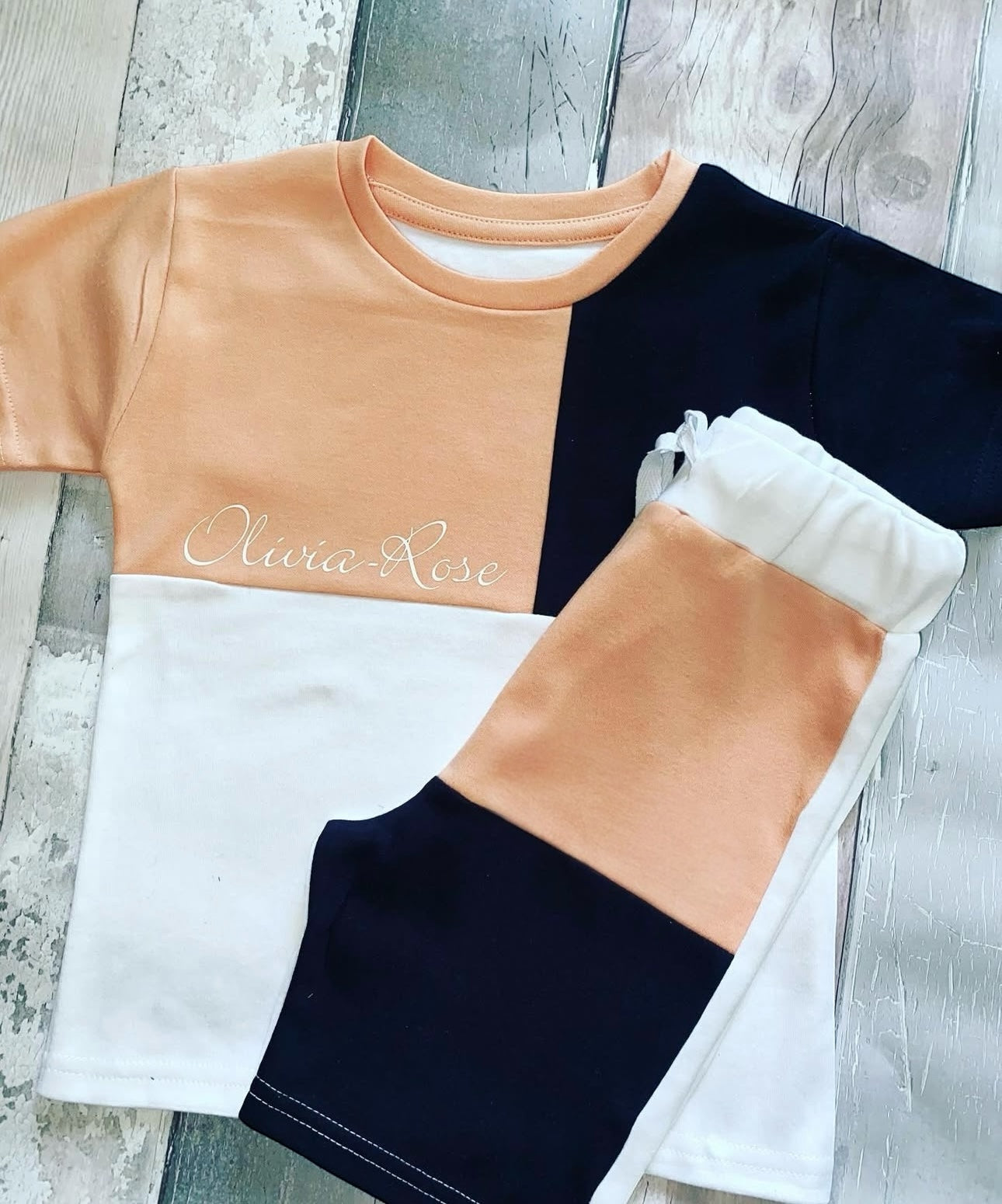 Personalised Panel T-Shirt & Short Set