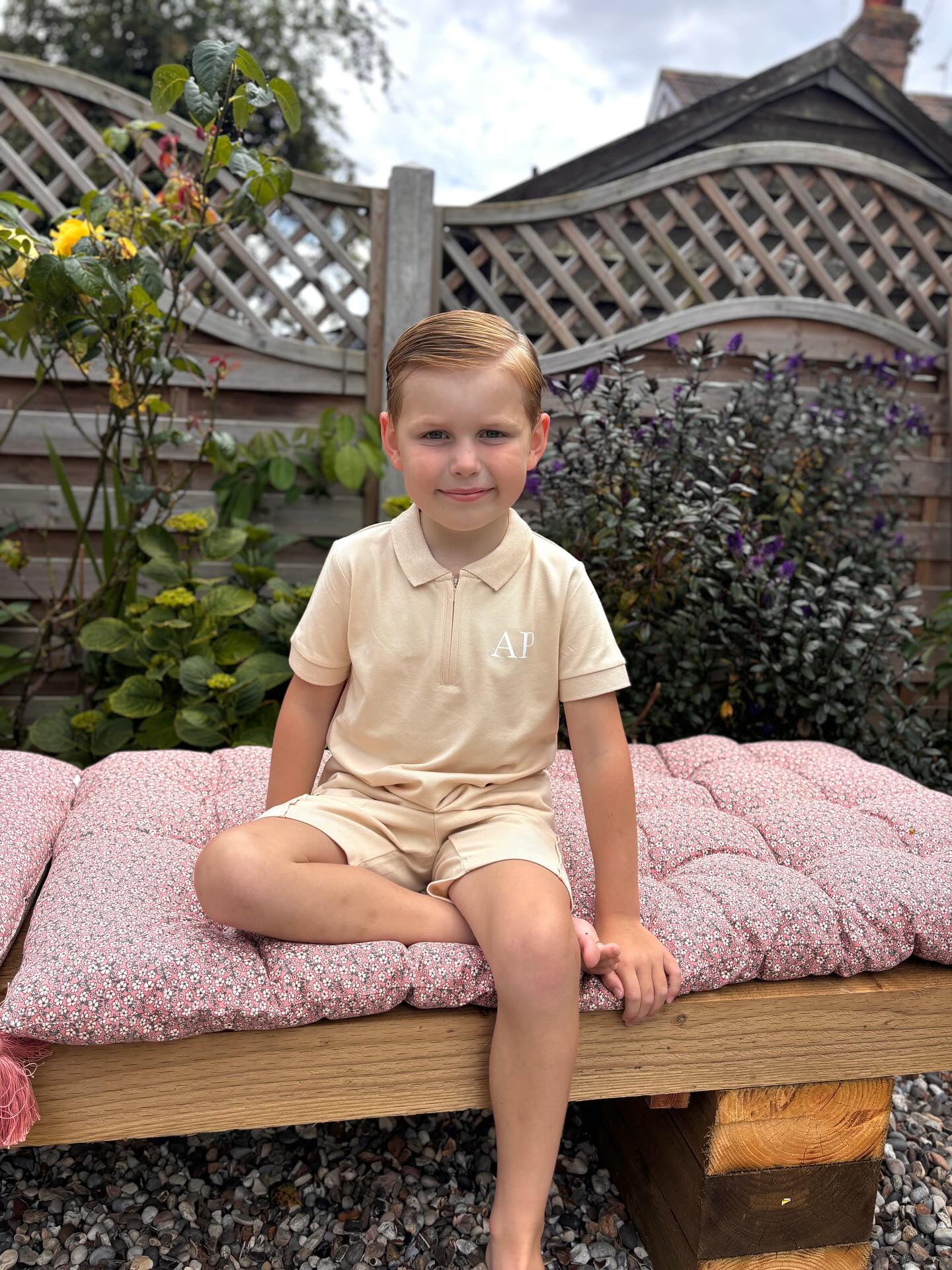 Personalised Zip up Polo & Shorts