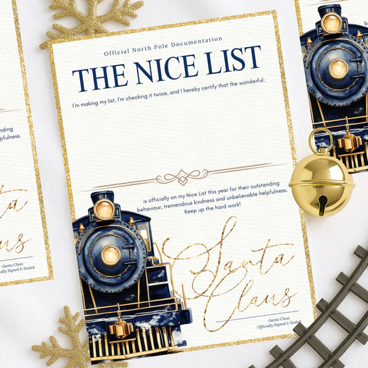 The NICE List Certificate - Express Train