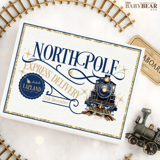 Polar Express Magnetic Gift Box - Navy
